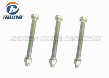 Επικεφαλής γαλβανισμένοι DIN933 M12x130 Gr.8.8 μπουλονιών δεκαεξαδικού κεφαληφόροι κοχλίες δεκαεξαδικού καυτής εμβύθισης
