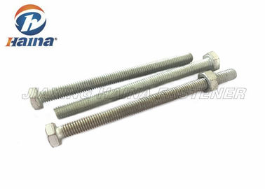 Επικεφαλής γαλβανισμένοι DIN933 M12x130 Gr.8.8 μπουλονιών δεκαεξαδικού κεφαληφόροι κοχλίες δεκαεξαδικού καυτής εμβύθισης