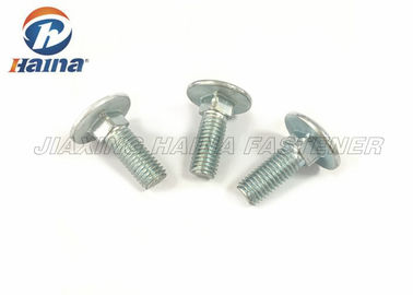 DIN603 καλυμμένο ψευδάργυρος Mushroon γύρω από τα επικεφαλής τετραγωνικά μπουλόνια μεταφορών λαιμών