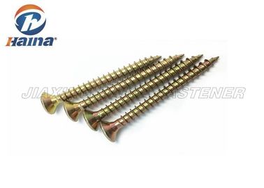 DIN7505 5X30mm Pozi Drive κίτρινος ψευδάργυρος βιδών Csk επικεφαλής μόνος τρυπώντας κάλυψε το μήκος 30MM