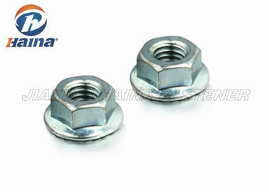 Hexagon κομμένος οδοντωτά locknut φλαντζών κίτρινος ψευδάργυρος που καλύπτεται για τη σύνδεση σωληνώσεων