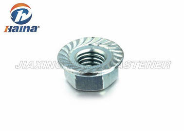 Hexagon κομμένος οδοντωτά locknut φλαντζών κίτρινος ψευδάργυρος που καλύπτεται για τη σύνδεση σωληνώσεων