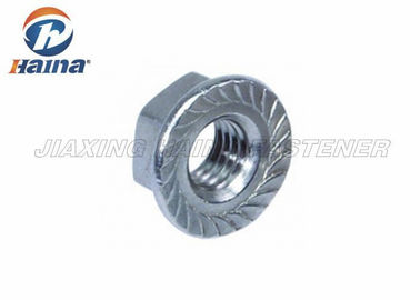Hexagon κομμένος οδοντωτά locknut φλαντζών κίτρινος ψευδάργυρος που καλύπτεται για τη σύνδεση σωληνώσεων