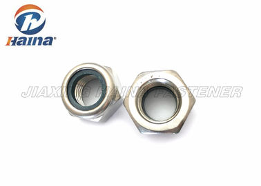 Ανοξείδωτο 304 316 νάυλον locknuts παρεμβολών δεκαεξαδικού παθητικότητας DIN985