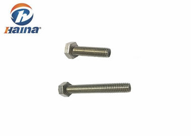 DIN933 ανοξείδωτου SS304 A2-70 πλήρες νημάτων μπουλόνι βιδών δεκαεξαδικού επικεφαλής