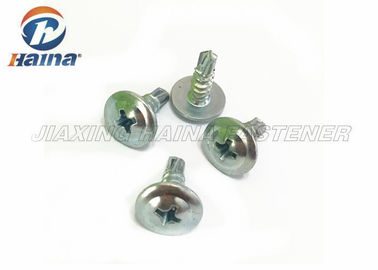 White Color HDG flat head carbon Steel Coarse Thread  Self Drilling Screws