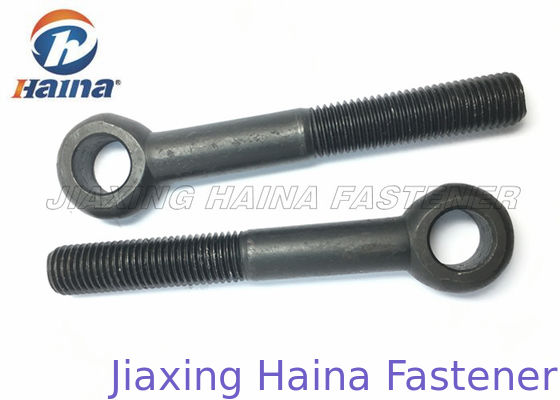 Μαύρο μπουλόνι ματιών επιφάνειας DIN 580 ανυψωτικό, πλήρως περασμένο κλωστή μπουλόνι ματιών για το φίλτρο μόνο